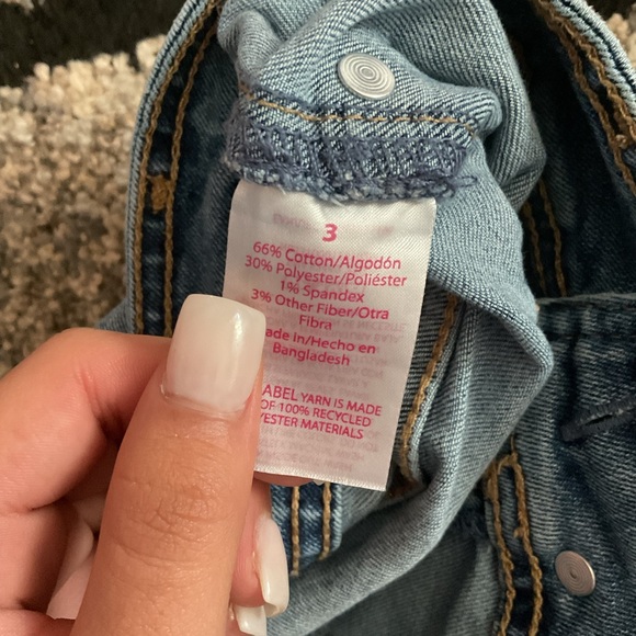 Junior’s Light Washed Wide Flare Jeans - Picture 3 of 4